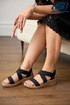Skechers Black Arch Fit Beverlee Womens Sandals (A67045) | 77 €