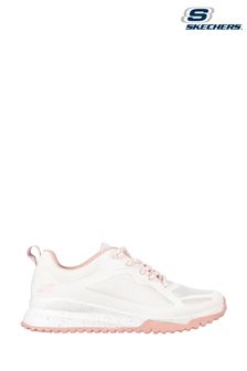 Skechers White/Pink Bobs Squad 3 Star Flight Trainers (A67050) | 90 €