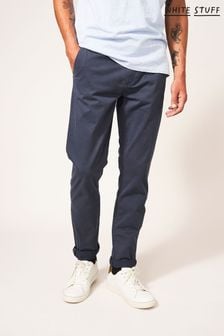 White Stuff Blue Sutton Organic Chino Trousers (A67558) | SGD 108