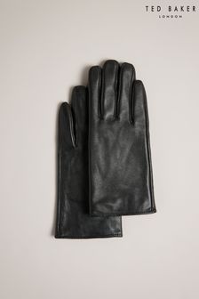 Ted Baker Arleo Black Leather Magnolia Gloves (A67732) | $90