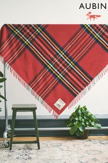 Aubin Red Guiseley Wool Throw