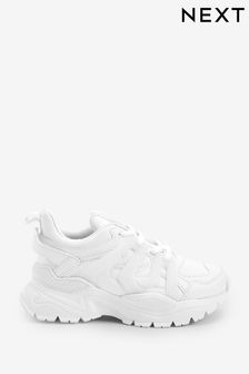 White Chunky Caged Trainers (A68513) | $46 - $56