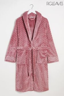 Розовый халат с зигзагообразным рисунком Figleaves (A68678) | €43