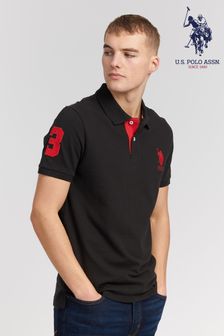 U.S. Polo Assn. Mens Players Long Sleeve Polo Navy Blazer / XXL