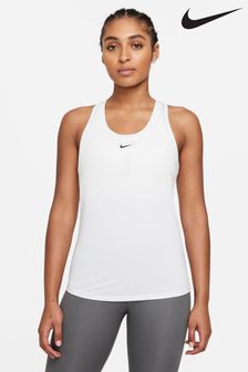 Biały - Koszulka bez rękawów Nike Dri-fit One o dopasowanym kroju (A69267) | 122 zł