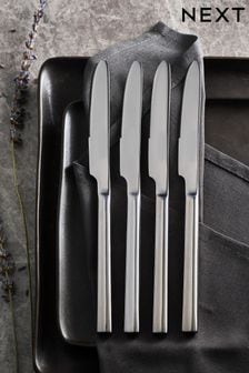 Silver Kensington Stainless Steel 4 Piece Knife Set (A69615) | $21