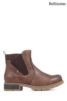 Bellissimo Brown Ladies Chelsea Boots (A70069) | $66
