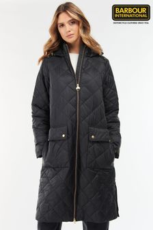 Barbour® International Lightweight Longline Quilted Ecosse Jacket (A70137) | $521