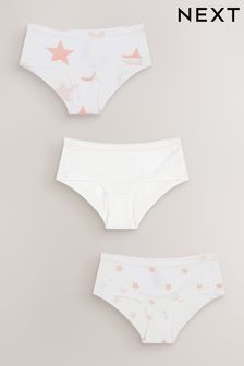 White/Pink 3 Pack Kind To Skin Briefs (1.5-12yrs) (A70745) | €15 - €18