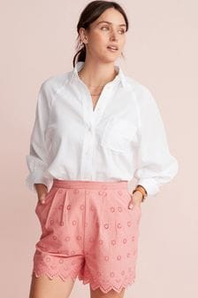 Coral Pink Embroidered Shorts (A70927) | €11.50