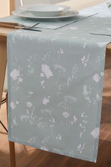 Catherine Lansfield Green Meadowsweet Floral Woven Runner (A71585) | 2,224 UAH