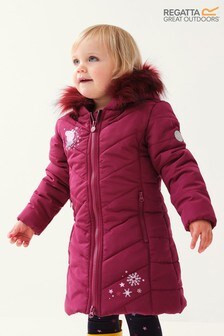 Розовая дутая куртка для девочек с принтом Peppa Pig от Regatta (A71838) | 35 720 тг