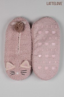 LatteLove Pink Cat Footlet Slippers (A72420) | 20 €