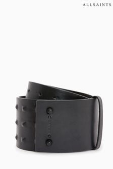 AllSaints Black Stud Lara Waist Belt (A72500) | AED494