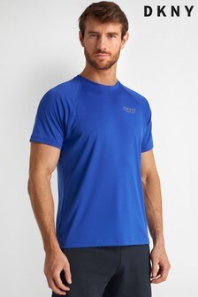 DKNY Marathon Performance T-Shirt mit Raglanärmeln, Blau (A72619) | 20 €