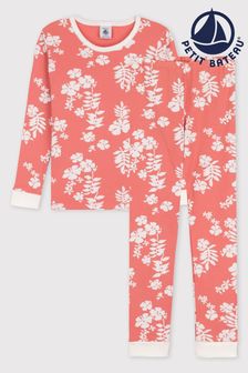 Petit Bateau Coral Pink Floral Pyjamas (A72730) | ₪ 182 - ₪ 205