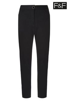 F&F Black Ponte Skinny Trousers (A72783) | €17.50