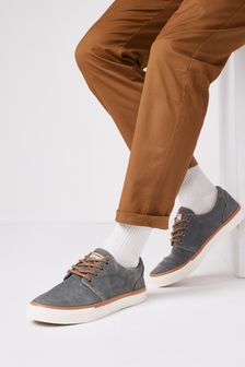 Grey Suede Lace-Up Trainers (A72988) | 57 €