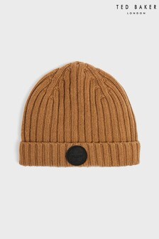 Ted Baker Brown Tolton Rib Beanie Hat (A73148) | CHF 55