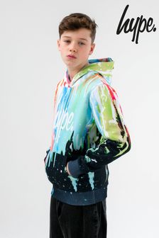 Hype. Drips Kapuzensweatshirt mit Schriftzug, Schwarz/mehrfarbig (A73216) | 47 € - 56 €