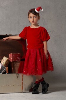 Angel & Rocket Red Issy Velvet Tutu Dress (A73229) | €27 - €30