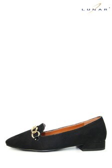 Lunar Black Chain Loafers (A73461) | ₪ 154