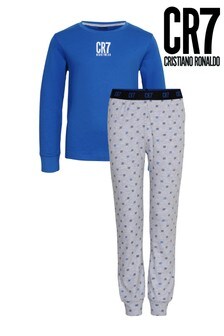 Pijama de manga larga en azul y gris de CR7 (A73518) | 43 €