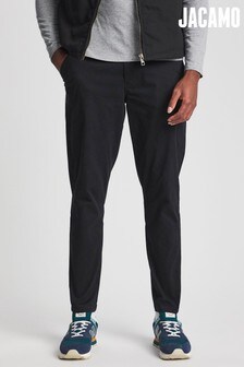 מכנסי צ'ינו בגזרה מוצרת של Jacamo בשחור (A73590) | ‏116 ₪