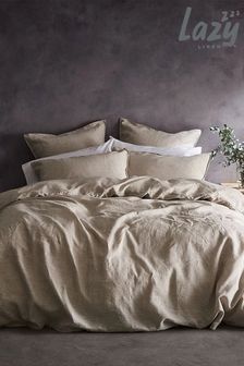 Lazy Linen Natural 100% Washed Linen Duvet Cover (A73761) | €146 - €243