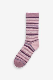 Heat Holder Striped Socks