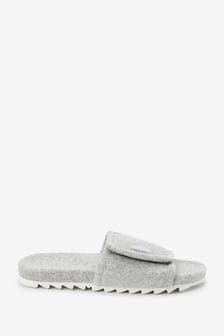 灰色 - 毛巾布室內拖鞋 (A74002) | NT$890