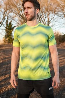 צהוב - Active Gym And Training T-shirt (A74047) | ‏57 ₪