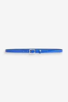 Cobalt Blue Skinny Patent Belt (A74108) | $18