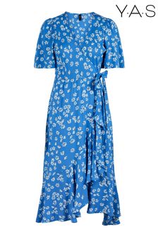 Y.A.S Limo Floral Midi Wrap Dress (A74427) | 94 €