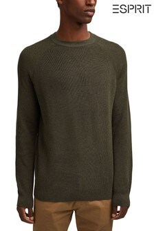 Esprit Green Crew Neck Knitted Jumper (A74587) | KRW64,000