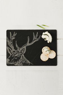 The Just Slate Company Käsebrett mit Hirschmotiv (A76059) | 38 €
