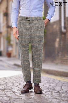 Grey Check Relaxed Tapered Nova Fides Formal Trousers (A76073) | €21.50
