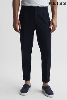 Reiss Navy Brighton Pleat Front Trousers (A76157) | 185 €