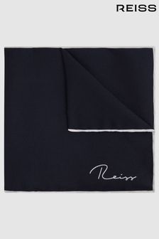 Темно-синий - Шелковый платок для пиджака Reiss Ceremony (A76204) | €58
