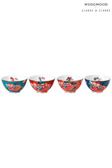 Wedgwood Set of 4 Blue Paeonia Blush Ice Cream Bowls (A76299) | €142