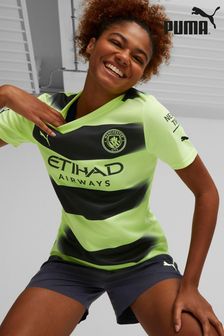 Puma Lime Green Blank Manchester City Third 2022/2023 Womens Football Shirt (A76655) | €44.50