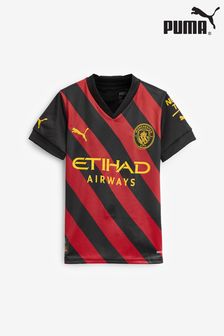Puma Black Blank Manchester City Away 2022/2023 Kids Football Shirt (A76659) | €69 - €84