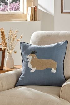 Blue Corgi Dog Cushion Cover (A76778) | SGD 20