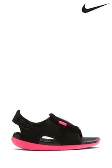 Nike Black Sunray Adjust Infant Swim Sandals (A77201) | €12.50