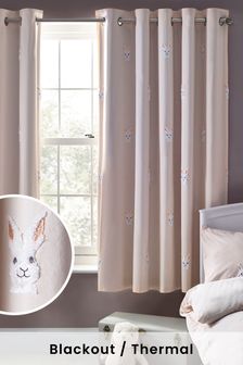 Pink Tufted Bunny Eyelet Blackout Curtains (A77313) | 74 € - 112 €
