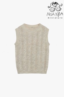 Noa Noa Cream Miniature Mini Wool Blend Vest (A77884) | €17.50