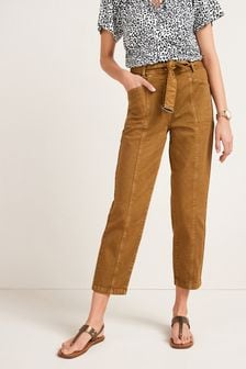 Brown Belted Casual Trousers (A77922) | ₪ 111