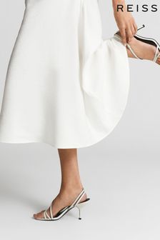 Reiss Off White Bali Leather Strappy Sandal (A78017) | 199 €