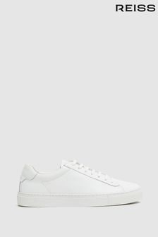 أبيض - حذاء رياضي جلد Finley من Reiss (A78018) | 96 ر.ع