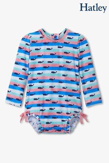 Hatley Blue Nautical Whales Baby Rashguard Swimsuit (A78126) | €35